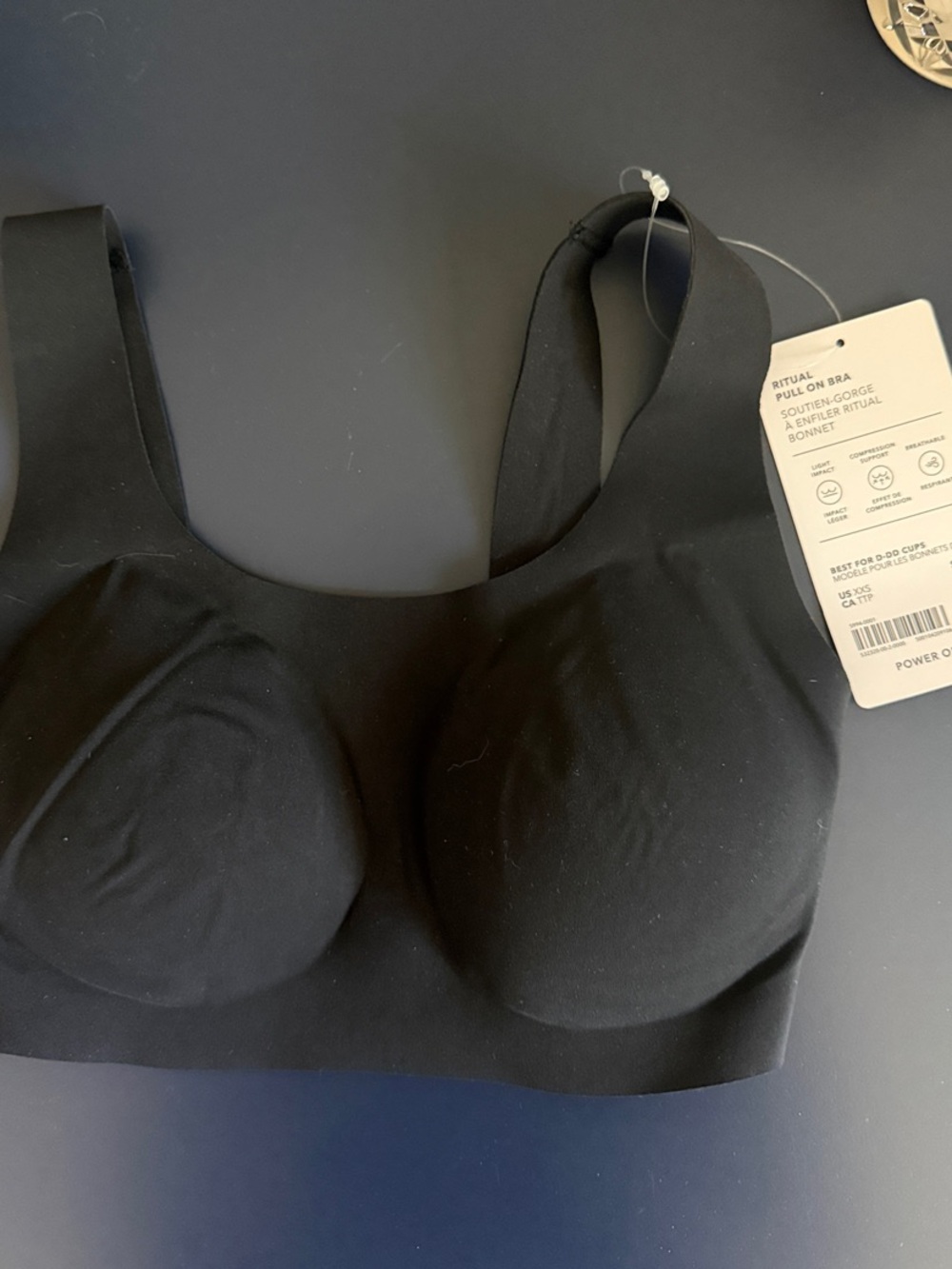 Athleta Black Wireless Seamless Bra